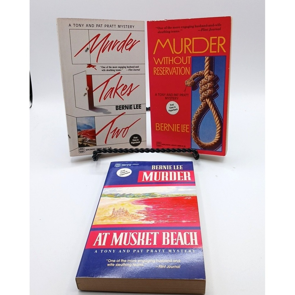 3PB BERNIE LEE MURDER AT MUSKET BEACH TAKES TWO TONY PAT PRATT MYSTERY Lot